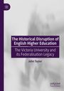"The Historical Disruption of English Higher Education" von John Taylor. Lila Cover mit Logo oben links.