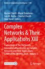 "Complex Networks & Their Applications XIII" auf rotem Hintergrund. Oben blaue Fläche mit Autoren, unten Springer-Logo.