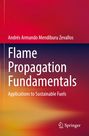 "Flame Propagation Fundamentals: Applications to Sustainable Fuels" von Andrés Armando Mendiburu Zevallos. Logo unten rechts.