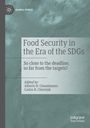 „Food Security in the Era of the SDGs“, bearbeitet von Alberto D. Cimadamore und Carlos B. Cherniak; grauer Hintergrund.