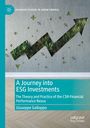 "A Journey into ESG Investments" von Giuseppe Galloppo. Geometrisches Design mit grün bewachsenem Zickzack-Pfeil.