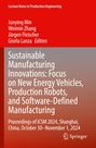 Titel: "Sustainable Manufacturing Innovations..." Konferenz: ICSM 2024, Shanghai. Herausgeber: Junying Min, Weimin Zhang. Springer-Logo unten.