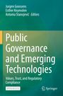 Titel: Public Governance and Emerging Technologies. Grün-blaues Cover mit Springer-Logo unten rechts.