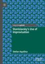 "Stanislavsky’s Use of Improvisation" von Stefan Aquilina, blau-grünes geometrisches Muster, palgrave macmillan Logo.