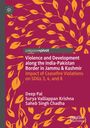 Titel: Violence and Development along the India-Pakistan Border in Jammu & Kashmir. Blätter in Gelb auf rotem Hintergrund.