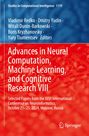"Advances in Neural Computation, Machine Learning, and Cognitive Research VIII", rote und blaue abstrakte Muster, Springer-Logo.
