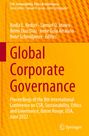 Gelbes Cover, Text: "Global Corporate Governance", Namen von Redakteuren und Konferenzdetails. Springer-Logo unten rechts.