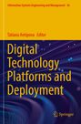 Digital Technology Platforms and Deployment, Tatiana Antipova Editor, gelber Text auf abstraktem, dunklem Hintergrund. Springer-Logo.