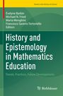 Buchtitel: "History and Epistemology in Mathematics Education". Grüne Töne mit einem schlichten Designthema.