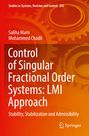 Titel: "Control of Singular Fractional Order Systems: LMI Approach". Zahnrad-Illustration als Hintergrund.