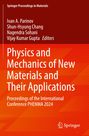 Titel: Physics and Mechanics of New Materials and Their Applications; Springer Logo unten. Rot-orange Hintergrund.