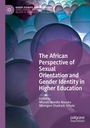 Titel: The African Perspective of Sexual Orientation and Gender Identity in Higher Education. Hintergrund: Blaue und lilafarbene Kugeln.