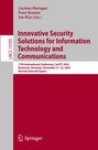 : Innovative Security Solutions for Information Technology and Communications, Buch