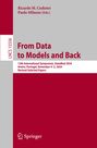 : From Data to Models and Back, Buch