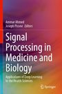 Titel: Signal Processing in Medicine and Biology. Buntes, abstraktes Design. Springer-Logo unten rechts.