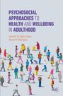 Text: "Psychosocial Approaches to Health and Wellbeing in Adulthood" und Autorennamen. Illustration von Personen in Bewegung.