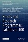 Proofs and Research Programmes: Lakatos at 100, Buch