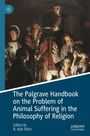 Text: "The Palgrave Handbook on the Problem of Animal Suffering in the Philosophy of Religion. Edited by B. Kyle Keltz." 

Darstellung: Eine Gruppe von Menschen in historischem Stil, dramatisch beleuchtet.