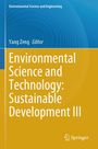 "Environmental Science and Technology: Sustainable Development III", Editor Yang Zeng, oben blau, unten gelb, Springer-Logo.