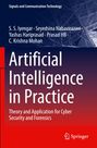 „Artificial Intelligence in Practice: Theory and Application for Cyber Security and Forensics“ steht vor blau-rotem Hintergrund.