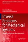 "Inverse Problems for Mechanical Systems" steht groß auf rotem Hintergrund, darunter "Methods, Simulations and Experiments".