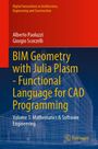 Alberto Paoluzzi: BIM Geometry with Julia Plasm-Functional Language for CAD Programming, Buch