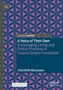 "A Voice of Their Own" von Charlotte Bosseau, violett-blaues geometrisches Muster, Palgrave Pivot Logo.