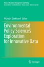 Environmental Policy Science's Exploration for Innovative Data, Buch
