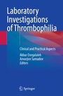 "Laboratory Investigations of Thrombophilia" auf blauem Hintergrund in weißer Schrift, darunter Namen der Herausgeber.