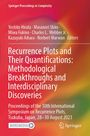 Titel: "Recurrence Plots and Their Quantifications". Autoren: Yoshito Hirata, Masanori Shiro und weitere. Hintergrund: bunte Farbverläufe.
