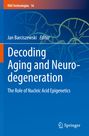 Titel: "Decoding Aging and Neurodegeneration". Editor: Jan Barciszewski. Hintergrund: DNA-Strang auf blauem Grund. Logo von Springer.