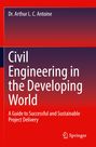 Text: "Civil Engineering in the Developing World: A Guide to Successful and Sustainable Project Delivery." Logo unten rechts.