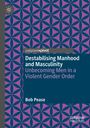 „Destabilising Manhood and Masculinity: Unbecoming Men in a Violent Gender Order“ von Bob Pease. Blau-lila Muster.