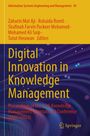 Text: Digital Innovation in Knowledge Management. Gelber Hintergrund oben, unten Lichteffekte. Springer-Logo.