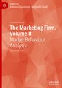 „The Marketing Firm, Volume II: Market Behaviour Analysis“, in Weiß auf geometrischem orangefarbenem Hintergrund.