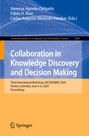 : Collaboration in Knowledge Discovery and Decision Making, Buch