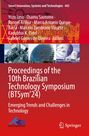 Text: Proceedings of the 10th Brazilian Technology Symposium (BTSym’24). Bilder von Gebäuden und Parabolantennen.