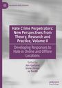 Titel: "Hate Crime Perpetrators: New Perspectives" mit Autorenangabe. Lila Textfeld auf grauem Hintergrund. Links oben Logo.