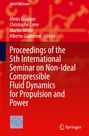 Text: 
"Proceedings of the 5th International Seminar on Non-Ideal Compressible Fluid Dynamics for Propulsion and Power." 

Roter Hintergrund, Springer Logo.