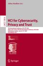: HCI for Cybersecurity, Privacy and Trust, Buch
