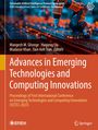 „Advances in Emerging Technologies and Computing Innovations“ ist der Titel. Im Hintergrund ist ein Roboterarm zu sehen.