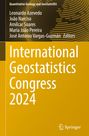 "International Geostatistics Congress 2024" steht groß auf gelbem Hintergrund. Ein kleines Springer-Logo unten.