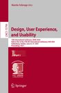 : Design, User Experience, and Usability, Buch