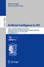 : Artificial Intelligence in HCI, Buch