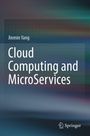 Titel: "Cloud Computing and MicroServices" von Jinmin Yang. Springer's Logo unten rechts, Hintergrund unscharf in Regenbogenfarben.