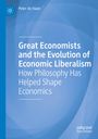 Text: "Great Economists and the Evolution of Economic Liberalism. How Philosophy Has Helped Shape Economics." Blaues Cover.