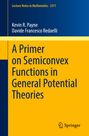 Kevin R. Payne: A Primer on Semiconvex Functions in General Potential Theories, Buch