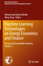 : Machine Learning Technologies on Energy Economics and Finance, Buch