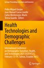 Buchtitel: Health Technologies and Demographic Challenges. Orange Hintergrund mit schwarzem Text. Springer-Logo unten rechts.