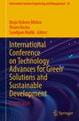 Titel: International Conference on Technology Advances for Green Solutions and Sustainable Development. Bunte, dynamische Grafik.